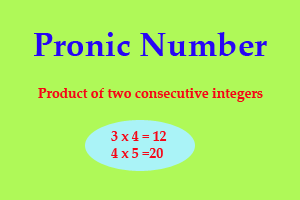 Pronic Number